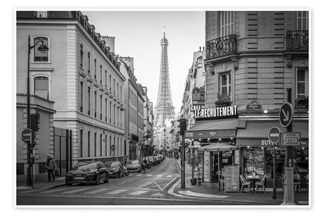 Rue Saint Dominique With The Eiffel Tower Print By Jan Christopher