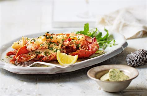 grilled lobster with garlic and herb butter tesco real food