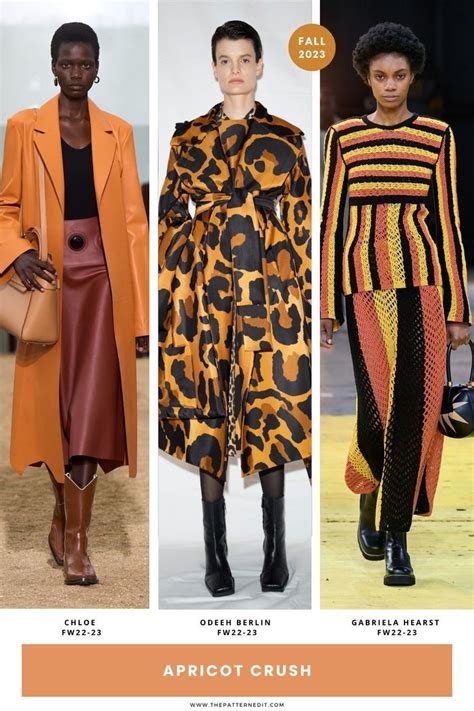 Fall 2023 Fashion Color Trends Wgsn Apricot Crush Color Trends Fashion Fall Color Trend