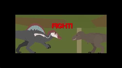 Rexy Vs Spinosaurus [ Sticknodes Animation ] Part 1 Youtube