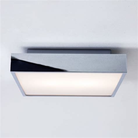 Free shipping & free returns* more like this. IP44 Square Chrome and Glass Bathroom Ceiling Light with ...