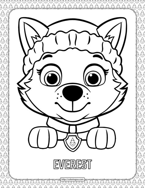 Printable Everest Paw Patrol