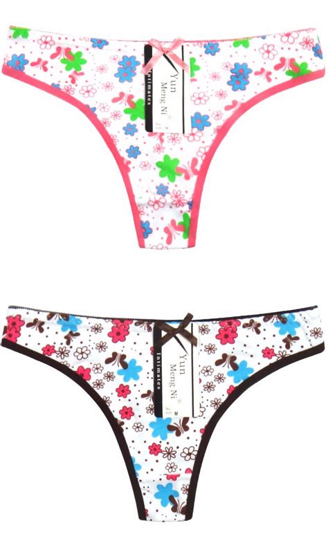 Yun Meng Ni Underwear New Style Beautiful Flower Printing Cotton Yong