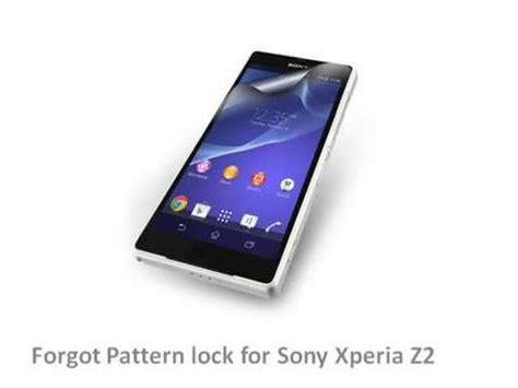 Hot to perform a factory reset? Sony Xperia Z2 forgot pattern lock - YouTube