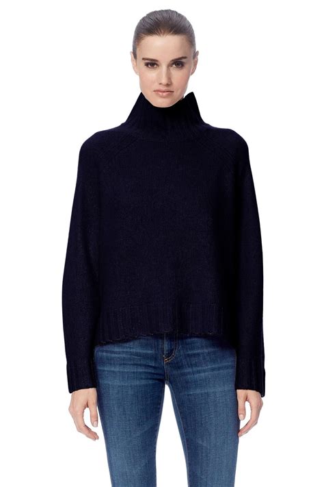 360 Cashmere Navy Margaret Cashmere Sweater At Sue Parkinson