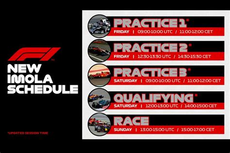 The official f1® facebook account. Attention : les horaires des qualifications à Imola ont ...