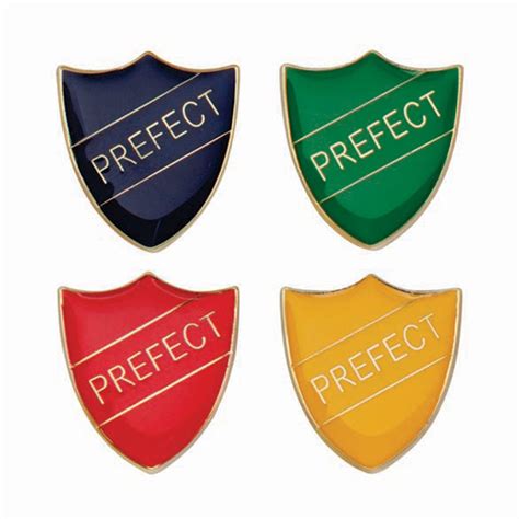 Prefect Shield Badge In 4 Colours SB16108 Jaycee Trophies