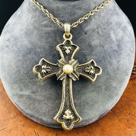 Vtg Peace Cross Necklace 1975 Limited Edition Etsy