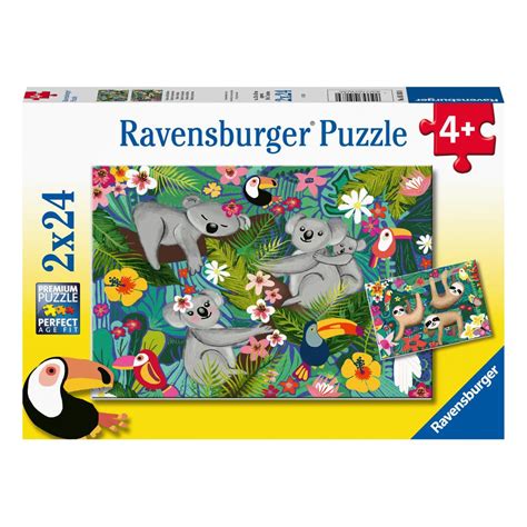 Ravensburger Koalas And Sloths Puzzle 2X24Pc Mr Toys Toyworld