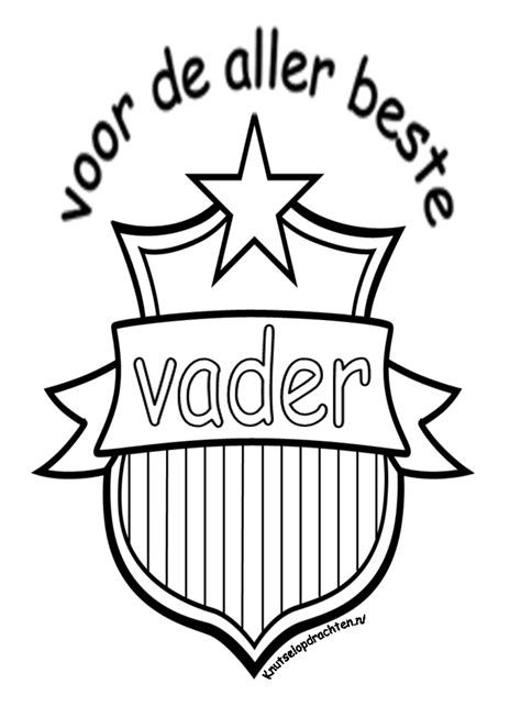 Kleuplaat beste vader Vaderdag, Knutselen voor moederdag, Vaderdag