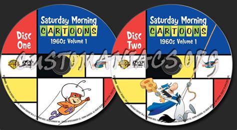 Saturday Morning Cartoons 1960s Volume 1 Dvd Label Dvd Covers