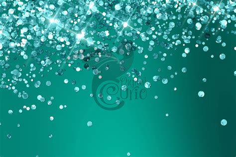 Teal Holographic Glitter Backgrounds Pre Designed Photoshop Graphics