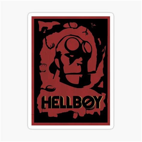 Hellboy Sticker For Sale By Jeanguer Redbubble