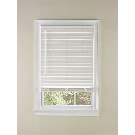 Levolor 2 In Cordless White Faux Wood Blinds Common 30 In Actual 29