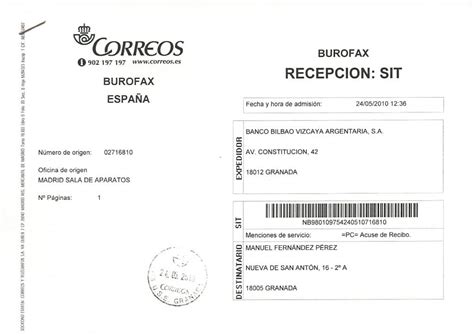 Universal Parpadeo Asistencia Correo Certificado Con Acuse De Recibo