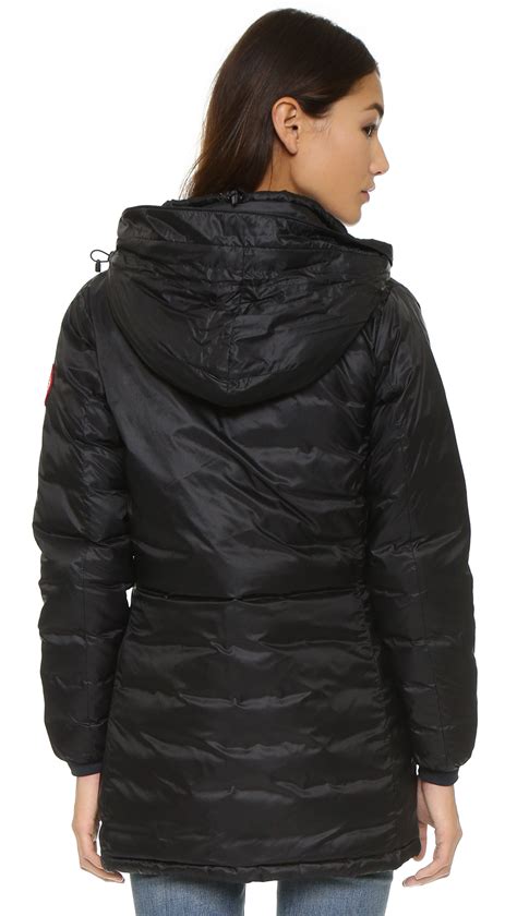 Canada Goose Camp Hooded Jacket In Black Lyst