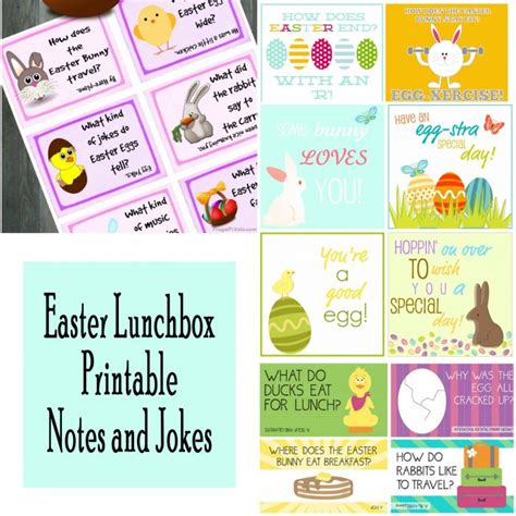 Easter Lunchbox Notes Printables 4 Mom
