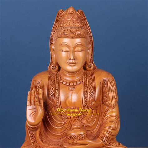 Lord Buddha Statue Wooden Buddha Sculpture Medicine Buddha Etsy