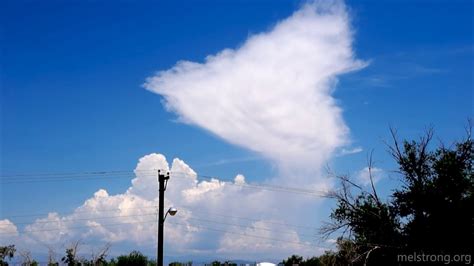 Time Lapse Of Anvil Formation And Detachment From Cumulonimbus Youtube