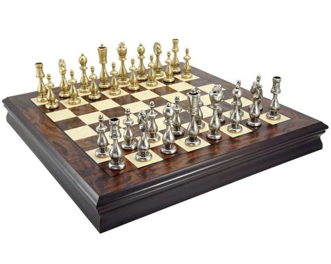 Maghreb Brass And Walnut Traditional Chess Set Rcpb117 £65719