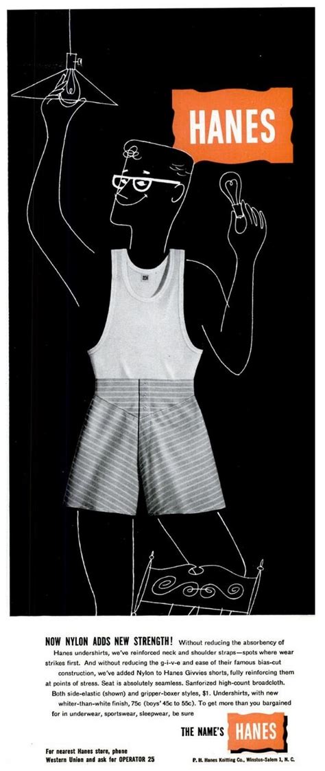 Hanes Ad Life March 22 1954 Undershirts Broadcloth Hanes