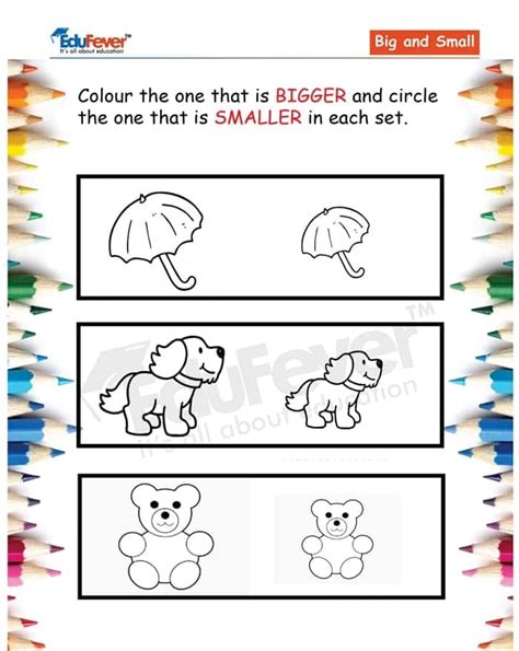 Get Latest Big And Small Lkg Maths Worksheets 2020 21 Etc