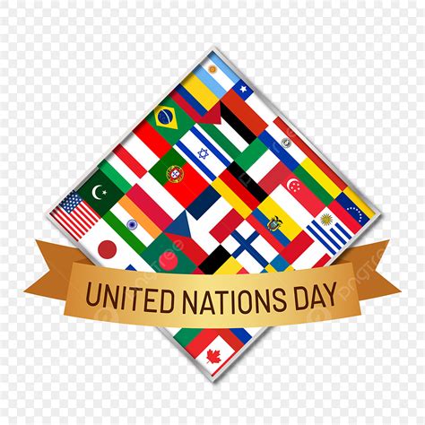 Dia Das Nações Unidas Com Desenho De Ilustração Vetorial De Bandeira