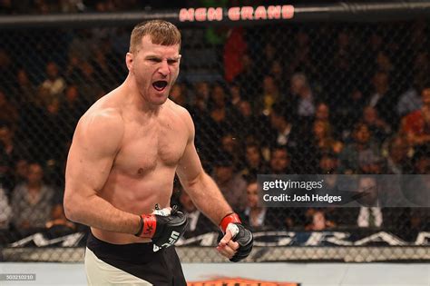 Stipe Miocic Reacts To His Victory Over Andrei Arlovski In Their News Photo Getty Images