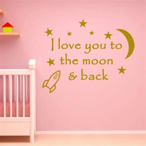 Vwaq I Love You To The Moon And Back Wall Decal 1 Frys Food Stores