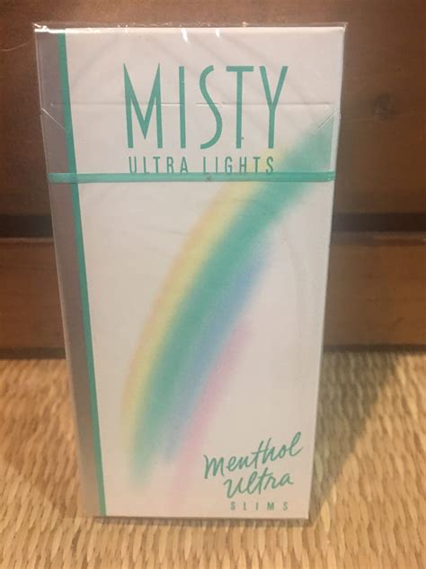 Misty Ultra Lights Menthol Slims Cigarette Hard Pack Danlys Vintage