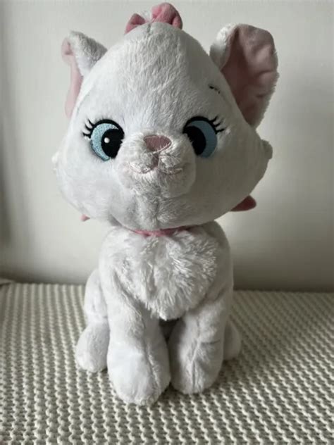 Disney Store The Aristocats Marie Cat Kitten Pink Bow Soft Toy Plush 13