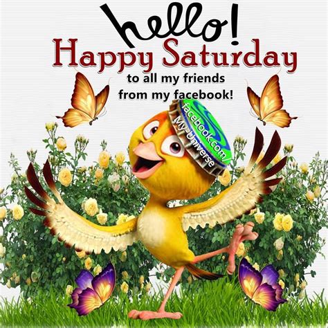 Hello Happy Saturday Happy Saturday Saturday Greetings Days Of The Week