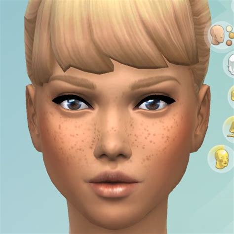 Mod The Sims Darker Freckles By Kisafayd • Sims 4 Downloads Dark