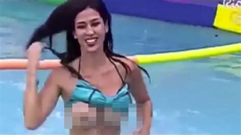 Reality Show Star Left Red Faced After She Bares Her Breasts In Live Tv