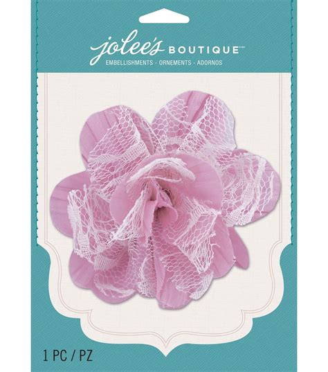 Jolees Boutique Mauve Lace Large Gem Flower At Fabric