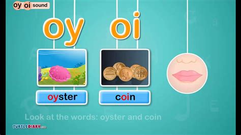 Free printable digraph flashcards for teaching your kids advanced phonics! Digraph /oy, oi/ Sound - Phonics by TurtleDiary - YouTube
