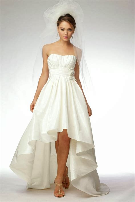 Chic Short Dress Stylish High Low Style Wedding Dresses