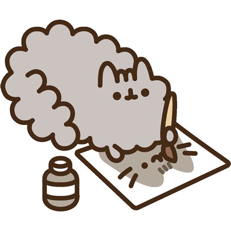 Art Artist Sticker By Pusheen For Ios And Android Giphy