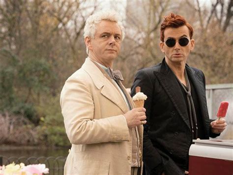 Michael Sheen And David Tennant Amuse As Angel And Demon In Good Omens