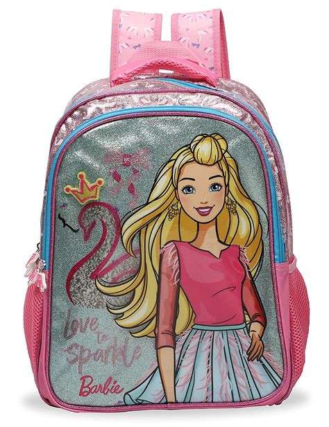 Barbie Polyester 30 Ltrs Multi Colour School Backpack Mbe Mat687