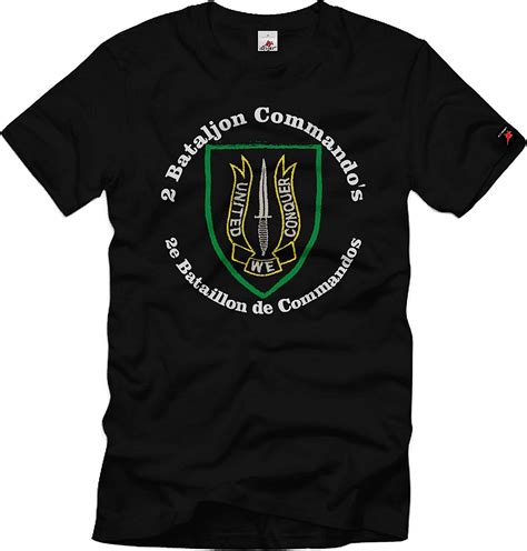 2 bataljon commando 2e bataillon de commandos regiment para t shirt 35169 größe 3xl farbe
