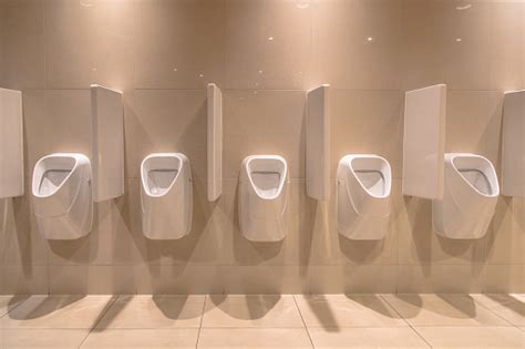 Row Of Modern Urinals Stock Photo Download Image Now Istock