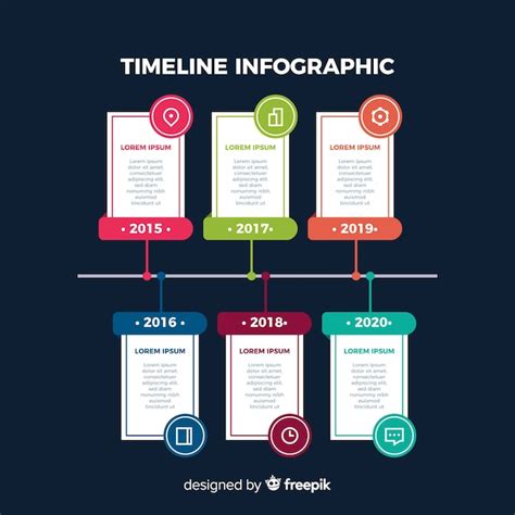 Free Vector Business Timeline Infographic