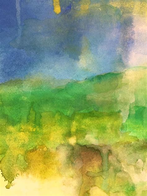 Abstract Rolling Hills In An Original Affordable Watercolor Etsy