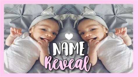 Official Baby Girl Name Reveal Unique Baby Name Reveal Youtube