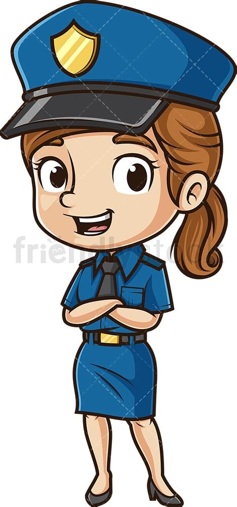 Female Police Officer Clipart