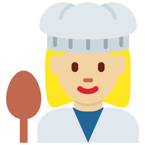 👩🏼‍🍳 Woman Cook Emoji With Medium Light Skin Tone Meaning