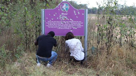 Emmett Tills Memorial Sign Was Riddled With Bullet Holes 35 Days After Being Replaced It Was