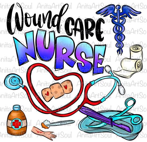 Wound Care Nurse Sublimation Png Design Nursing Nurse Etsy Finland