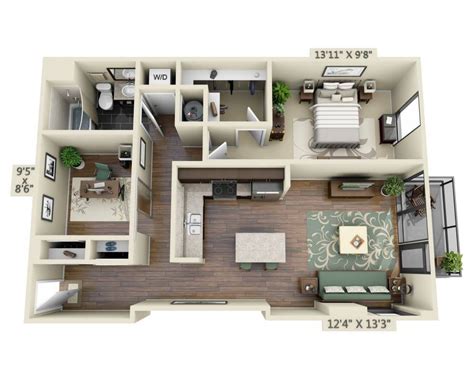 1 Bedroom Apartments With Den In Washington Dc Bedroom Poster